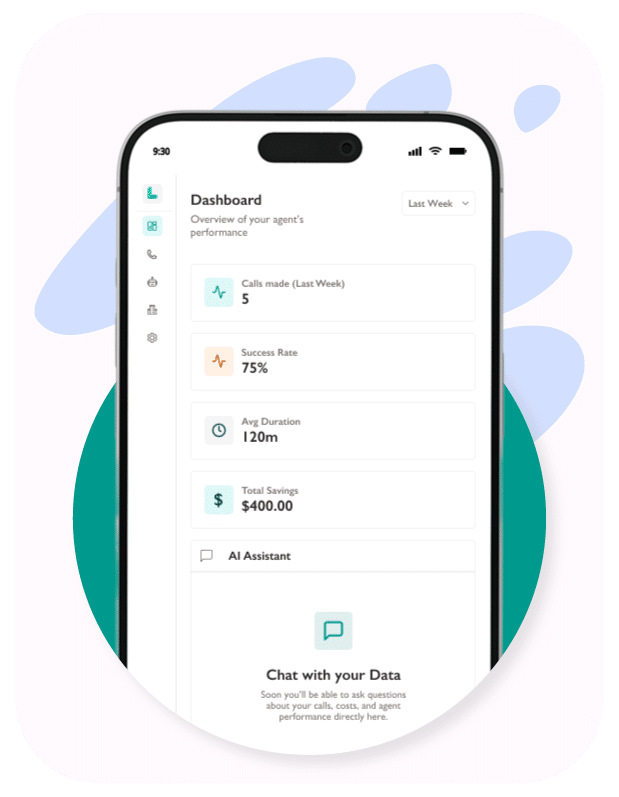 LTS homepage App screen