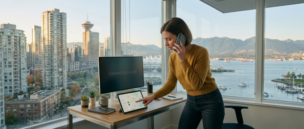 Lady in vancouver apartment trying to call in to speak to a freedom mobile agent